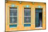 Cuba Fuerte Collection - Havana Orange Façade-Philippe Hugonnard-Mounted Photographic Print