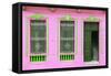 Cuba Fuerte Collection - Havana Pink Façade-Philippe Hugonnard-Framed Stretched Canvas