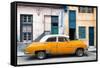 Cuba Fuerte Collection - Havana's Orange Vintage Car-Philippe Hugonnard-Framed Stretched Canvas