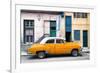 Cuba Fuerte Collection - Havana's Orange Vintage Car-Philippe Hugonnard-Framed Photographic Print