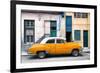 Cuba Fuerte Collection - Havana's Orange Vintage Car-Philippe Hugonnard-Framed Photographic Print