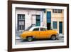 Cuba Fuerte Collection - Havana's Orange Vintage Car-Philippe Hugonnard-Framed Photographic Print