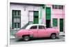 Cuba Fuerte Collection - Havana's Pink Vintage Car-Philippe Hugonnard-Framed Photographic Print