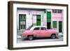 Cuba Fuerte Collection - Havana's Pink Vintage Car-Philippe Hugonnard-Framed Photographic Print