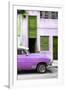 Cuba Fuerte Collection - Havana's Purple Vintage Car II-Philippe Hugonnard-Framed Photographic Print