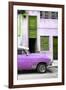 Cuba Fuerte Collection - Havana's Purple Vintage Car II-Philippe Hugonnard-Framed Photographic Print