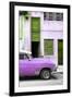 Cuba Fuerte Collection - Havana's Purple Vintage Car II-Philippe Hugonnard-Framed Photographic Print