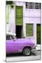 Cuba Fuerte Collection - Havana's Purple Vintage Car II-Philippe Hugonnard-Mounted Photographic Print