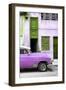 Cuba Fuerte Collection - Havana's Purple Vintage Car II-Philippe Hugonnard-Framed Photographic Print