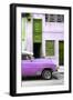 Cuba Fuerte Collection - Havana's Purple Vintage Car II-Philippe Hugonnard-Framed Photographic Print