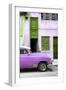 Cuba Fuerte Collection - Havana's Purple Vintage Car II-Philippe Hugonnard-Framed Photographic Print