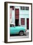 Cuba Fuerte Collection - Havana's Turquoise Vintage Car II-Philippe Hugonnard-Framed Photographic Print