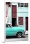 Cuba Fuerte Collection - Havana's Turquoise Vintage Car II-Philippe Hugonnard-Framed Photographic Print