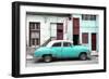 Cuba Fuerte Collection - Havana's Turquoise Vintage Car-Philippe Hugonnard-Framed Photographic Print