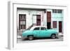 Cuba Fuerte Collection - Havana's Turquoise Vintage Car-Philippe Hugonnard-Framed Photographic Print