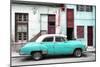 Cuba Fuerte Collection - Havana's Turquoise Vintage Car-Philippe Hugonnard-Mounted Photographic Print