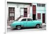 Cuba Fuerte Collection - Havana's Turquoise Vintage Car-Philippe Hugonnard-Framed Photographic Print