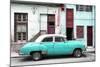 Cuba Fuerte Collection - Havana's Turquoise Vintage Car-Philippe Hugonnard-Mounted Photographic Print