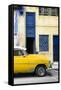 Cuba Fuerte Collection - Havana's Yellow Vintage Car II-Philippe Hugonnard-Framed Stretched Canvas