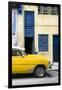 Cuba Fuerte Collection - Havana's Yellow Vintage Car II-Philippe Hugonnard-Framed Photographic Print