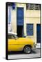Cuba Fuerte Collection - Havana's Yellow Vintage Car II-Philippe Hugonnard-Framed Stretched Canvas