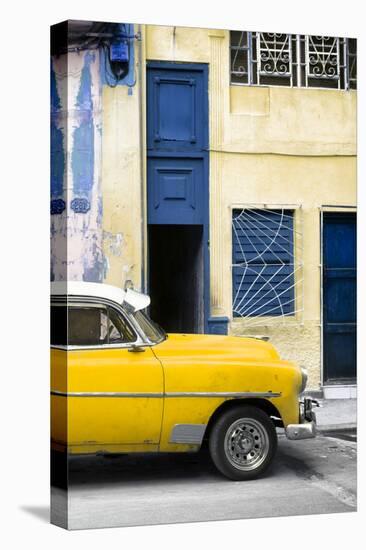 Cuba Fuerte Collection - Havana's Yellow Vintage Car II-Philippe Hugonnard-Stretched Canvas