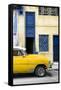 Cuba Fuerte Collection - Havana's Yellow Vintage Car II-Philippe Hugonnard-Framed Stretched Canvas