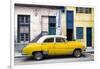 Cuba Fuerte Collection - Havana's Yellow Vintage Car-Philippe Hugonnard-Framed Photographic Print