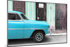 Cuba Fuerte Collection - Havana Turquoise Car-Philippe Hugonnard-Mounted Photographic Print