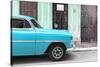 Cuba Fuerte Collection - Havana Turquoise Car-Philippe Hugonnard-Stretched Canvas