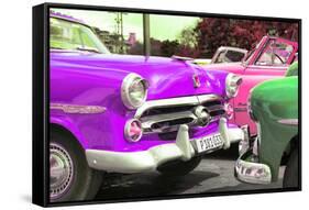 Cuba Fuerte Collection - Havana Vintage Classic Cars II-Philippe Hugonnard-Framed Stretched Canvas