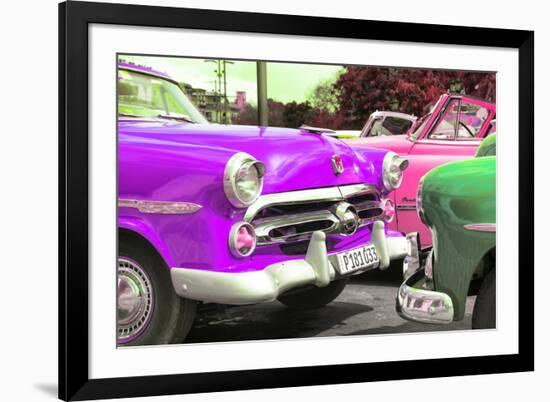 Cuba Fuerte Collection - Havana Vintage Classic Cars II-Philippe Hugonnard-Framed Photographic Print