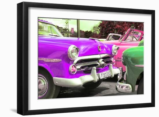 Cuba Fuerte Collection - Havana Vintage Classic Cars II-Philippe Hugonnard-Framed Photographic Print