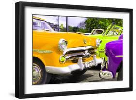 Cuba Fuerte Collection - Havana Vintage Classic Cars III-Philippe Hugonnard-Framed Photographic Print