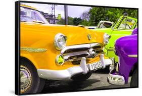 Cuba Fuerte Collection - Havana Vintage Classic Cars III-Philippe Hugonnard-Framed Stretched Canvas