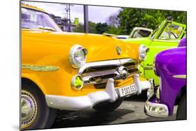 Cuba Fuerte Collection - Havana Vintage Classic Cars III-Philippe Hugonnard-Mounted Photographic Print