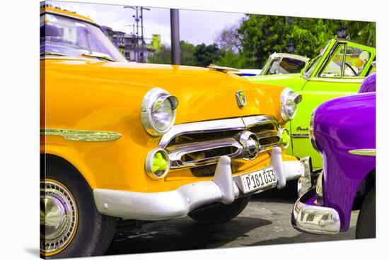 Cuba Fuerte Collection - Havana Vintage Classic Cars III-Philippe Hugonnard-Stretched Canvas