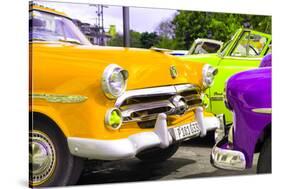Cuba Fuerte Collection - Havana Vintage Classic Cars III-Philippe Hugonnard-Stretched Canvas