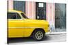 Cuba Fuerte Collection - Havana Yellow Car-Philippe Hugonnard-Stretched Canvas