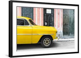 Cuba Fuerte Collection - Havana Yellow Car-Philippe Hugonnard-Framed Photographic Print