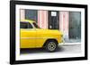 Cuba Fuerte Collection - Havana Yellow Car-Philippe Hugonnard-Framed Photographic Print