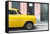 Cuba Fuerte Collection - Havana Yellow Car-Philippe Hugonnard-Framed Stretched Canvas