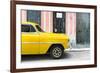 Cuba Fuerte Collection - Havana Yellow Car-Philippe Hugonnard-Framed Photographic Print