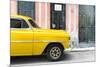 Cuba Fuerte Collection - Havana Yellow Car-Philippe Hugonnard-Mounted Photographic Print