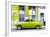 Cuba Fuerte Collection - Lime Green Classic American Car-Philippe Hugonnard-Framed Photographic Print