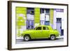 Cuba Fuerte Collection - Lime Green Classic American Car-Philippe Hugonnard-Framed Photographic Print