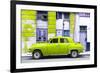 Cuba Fuerte Collection - Lime Green Classic American Car-Philippe Hugonnard-Framed Photographic Print