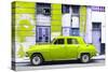 Cuba Fuerte Collection - Lime Green Classic American Car-Philippe Hugonnard-Stretched Canvas