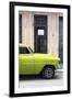 Cuba Fuerte Collection - Lime Green Classic Car-Philippe Hugonnard-Framed Photographic Print