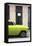 Cuba Fuerte Collection - Lime Green Classic Car-Philippe Hugonnard-Framed Stretched Canvas